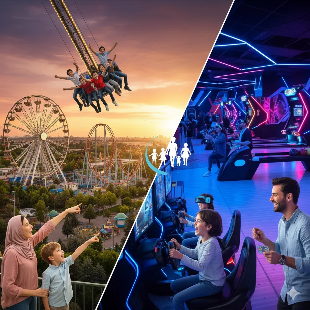 راهنمای جامع و تخصصی شهربازی های تهران در سال ۱۴۰۴: از هیجان بی‌نهایت ارم تا دنیای مدرن مراکز خرید